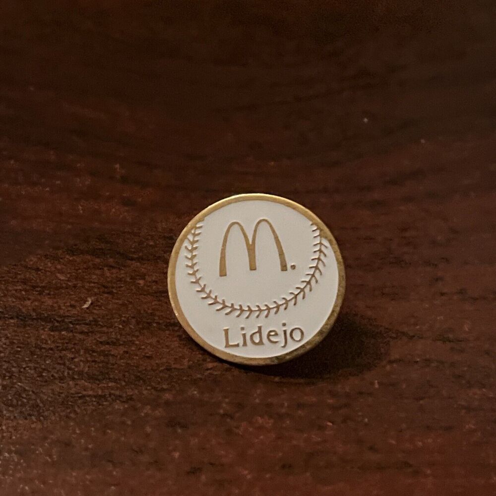 McDonald’s Lidejo Baseball Employee Lapel Hat Pin